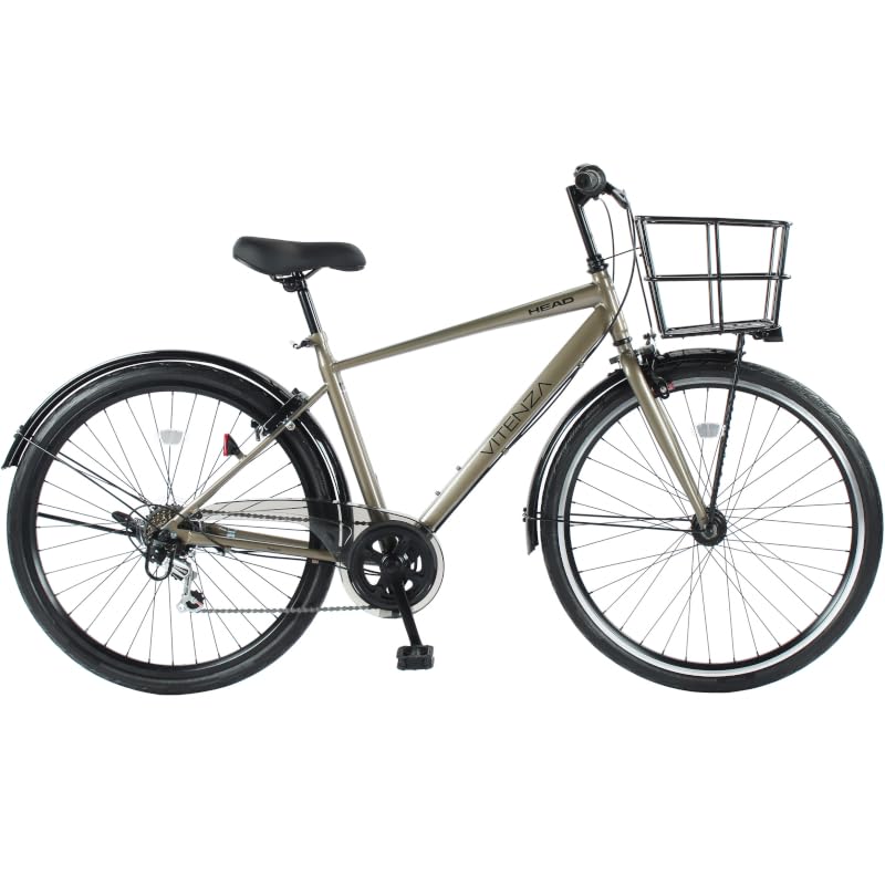 Amazon | HEAD(ヘッド) エアレス カゴ付き クロスバイク VITENZA