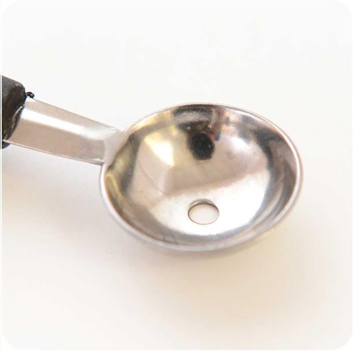 5 Pcs Double Ended Melon Baller Spoon for Pears and Melon, Black
