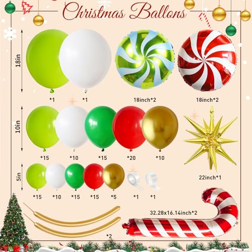 Christmas Balloon Arch Garland Kit - Image 2