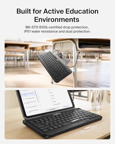 Belkin B2B130 Wired Tablet Keyboard with Stand and Lightning Connector for iPad - image 6