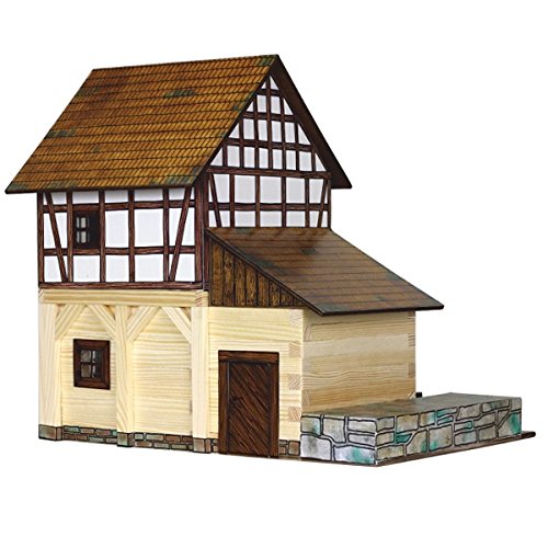 Walachia Timbered Watermill Model, Brown, Gray, Medium - Image 3