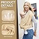 Aolso Tragetuch Baby, Verstellbare Ergonomische Babytrage, freihändige Babytrage, dehnbares Babytragetuch mit Babylätzchen, Tragetuch für Neugeborene – Babytrage