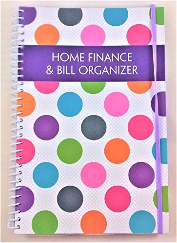 Home Finance & Bill Organizer with Pockets (Polka Dots)
