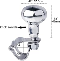 Vista 2 de AISI 316 Perilla de volante de barco de acero inoxidable para maniobras deportivas marinas Konb Volante Spinner Perilla Rueda Suicida Perilla