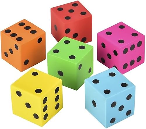 Borrador de errores de dados, suministros escolares, recuerdos de fiesta (paquete de 12)