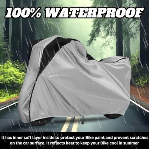 Image of All Weather Protection Two Wheeler Cover for Ola Electric S1 X, Scooter & Scooty | Anti Dust, 100% Water Resistance, Heat Resistant, UV Proof - Triple Stitched | (Black Top Red)