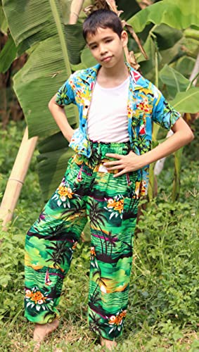 Image of Full Funk Rayon Smock Waist Child Lounging Comfortable Elephant Aladdin Pants