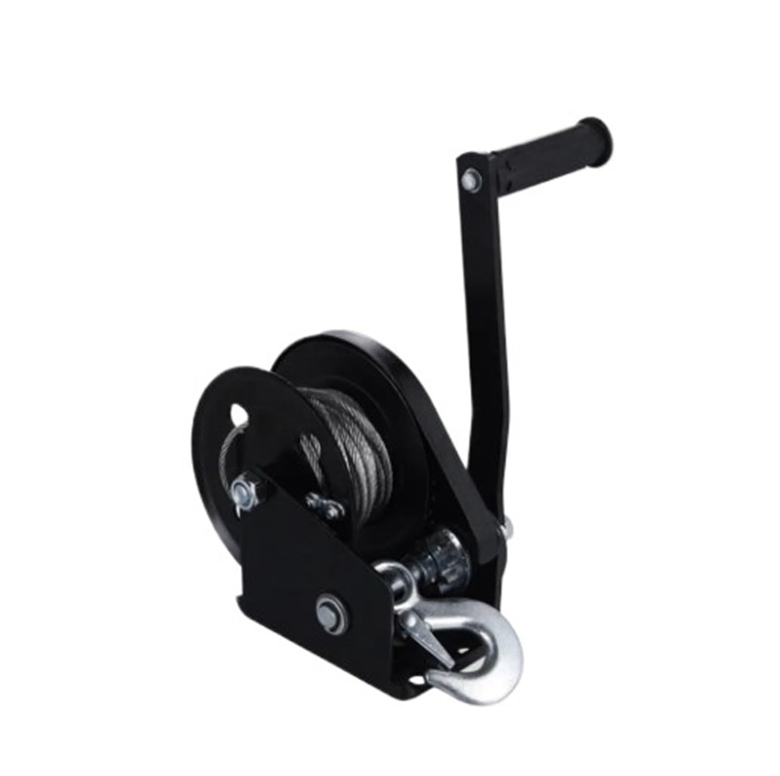 Verricello automatico per barche con manovella manuale, capacità 544 kg, sollevamento verticale, trattato termicamente, ideale per rimorchi per barche e sollevamento pesante e affidabile.