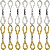 Matériau en polyester : fabriqué en tissu doux., polyester lisse et résistant, longue durée de stockage, ne vous inquiétez pas du boulochage de la soie dentaire ou de la chute, peut être utilisé pendant longtemps. Chaque fil a 2 étiquette pour éviter qu'il ne se propage.