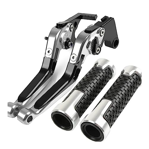 Motorrad Einstellbare Bremse Kupplung Hebel Lenker Griffe Für Aprilia TUONO V4 2017-2024 1100-RR FABRIK TUONO-V4 2020 2021 2022 2023(Sliver)