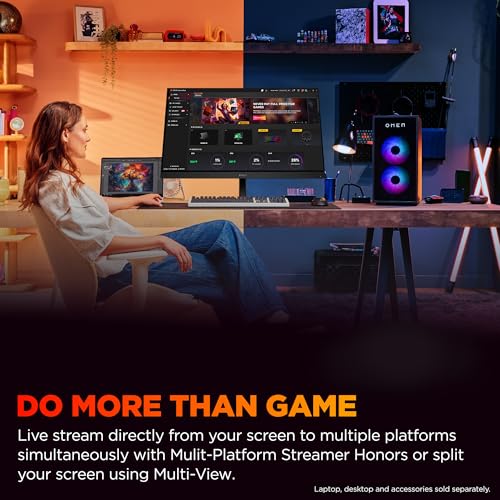 Image of HP OMEN 31.5 inch UHD 144Hz Smart Gaming Monitor, 4K UHD Display (3840 x 2160), IPS Panel Technology, VESA DisplayHDR 400, 1ms GtG, NVIDIA G-SYNC Compatible, Black, OMEN 32x (2025) (Renewed)