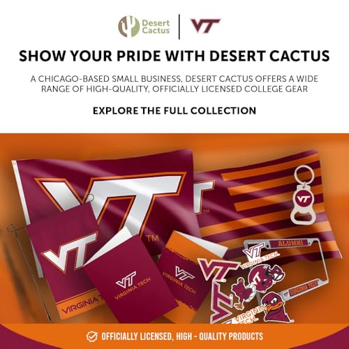 Desert Cactus Virginia Tech University Baseball Hat miniatura 6