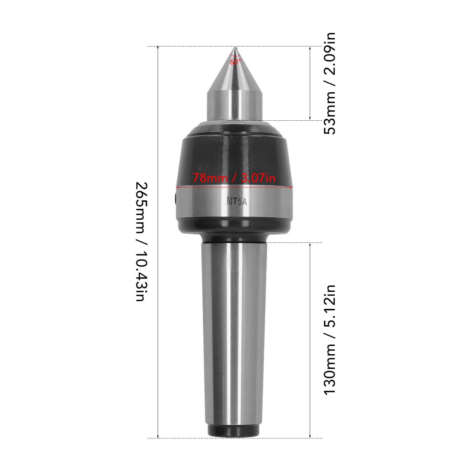 Live Center Acciaio Carbonio Live Center MT4 Per Tornio - Foto 6