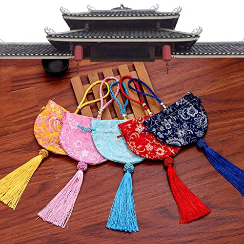 10 bolsas sachet chinas de brocado de seda miniatura 6