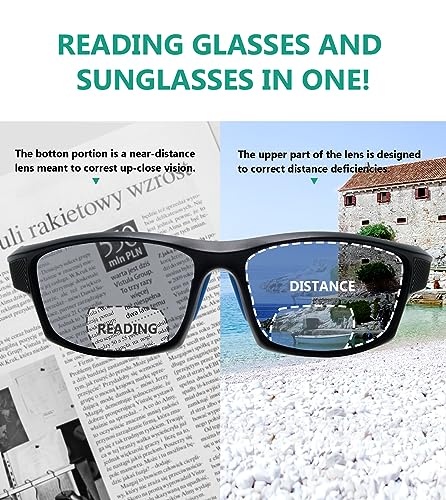Image of Eyekepper 5-Pack TR90 Sports Bifocal Sunglasses Baseball Running Fishing Driving Golf Softball Hiking Sunshine Readers +1.00