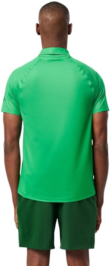 Lacoste Men's Sport Tennis x Novak Djokovic Shorts, Green/Bright Green, Small - Image 2