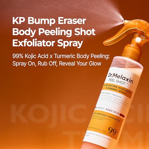 Dr.Melaxin Body Keratin Care Kojic Acid Turmeric Spray Gently Exfoliating Peeling Solution Korean Skincare All Skin Types 200ml - Image 3