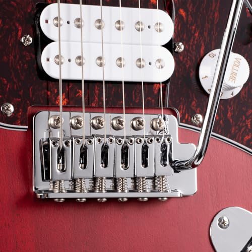 Image of Cort G115SE CRD Electric Guitar - Double Cutaway, H-S-S Pickup Configuration, Beveled Heel & Satin Neck Finish