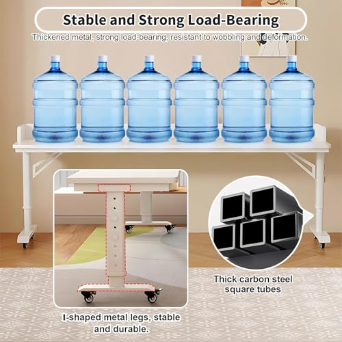 Table de lit avec roulettes et design pratique polyvalent pour ordinateur - 7