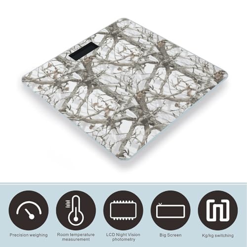 Balanza Digital de Baño Blanca con Plataforma Ancha miniatura 3