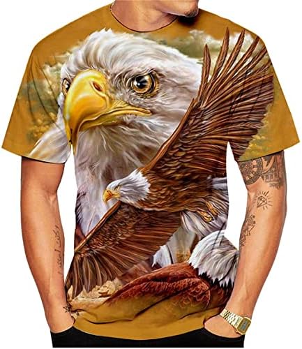 Homme Graphic Animal Aigle Top T-shirt Sans Manches Pour Hommes Sans Manches Impression 3d Design Deco P9511719