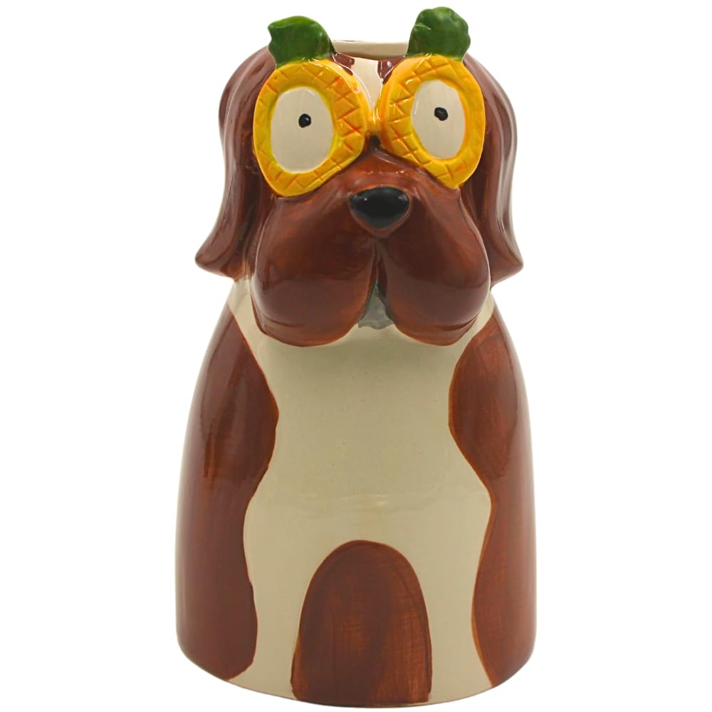 Dekohelden24 Dog Vase 20cm