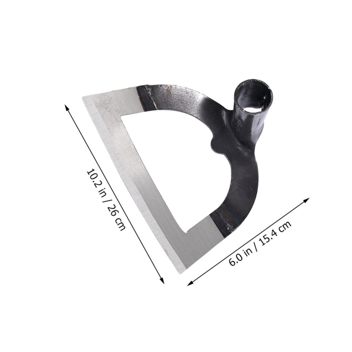 Holibanna Heavy Duty Hollow Steel Hoe for Gardening Durable Weeding Tool for Soil Loosening Tillage and Sowing Present for Garden Lovers Agricultural Tools