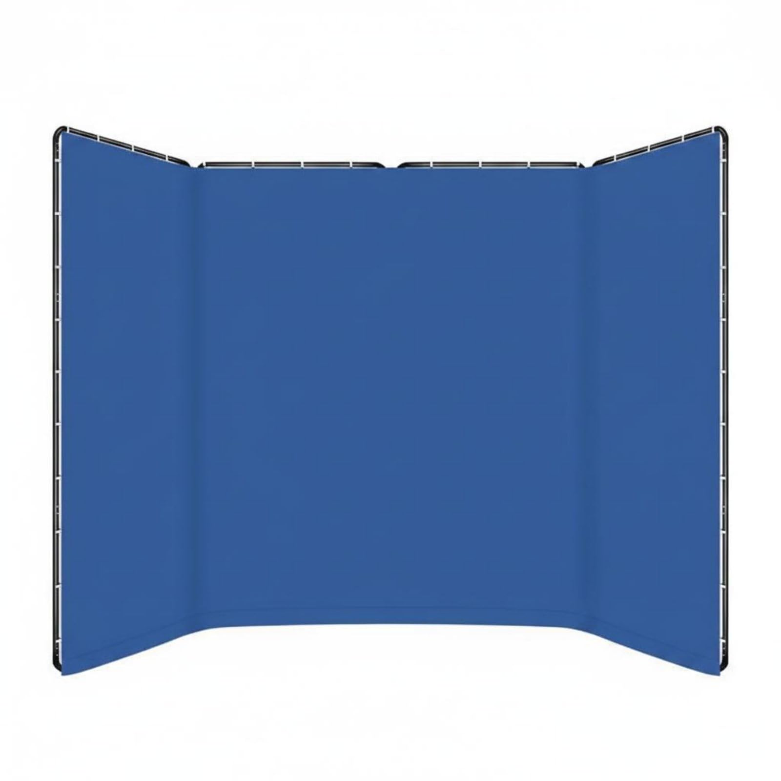 Schermo Fotografico Sfondo Verde Pieghevole Video Pannello Ripresa Tela Supporto Portatile Struttura Compatta Funzione di Compositing Adatto per Studi, Blu