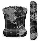 【Ausgezeichnetes Material】Die superglatte Oberfläche aus hochwertigem Lycra-Stoff mit Premium-Textur ermöglicht eine genauere Mausbewegung, um eine reibungslosere Maussteuerung und Genauigkeit zu gewährleisten. Die Tastaturablage bestehen aus ausgezeichnetem Memory-Schaum, sind bequem und atmungsaktiv. Die Handballenauflage des Mauspads ist mit Gel gefüllt, das schnell zurückprallt und sich nicht so leicht verformen lässt.