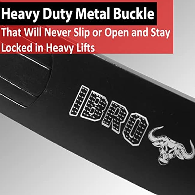 IBRO Heavy Duty Replacement Lever Buckle for 10MM Weight Lifting and Powerlifting Belt - Rust Free Fits All Brands