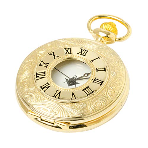 Masonic Half Hunter Pocket Horloge - Afbeelding 3