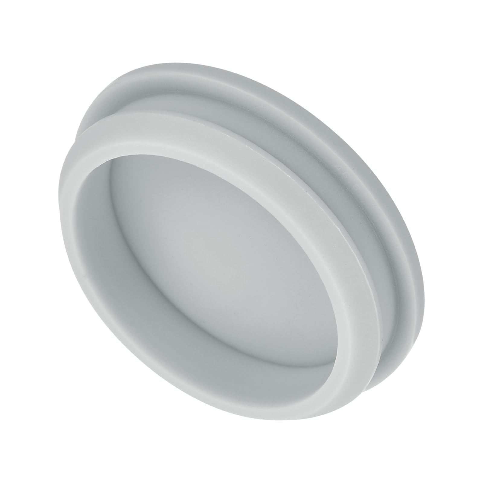 MECCANIXITY 1pcs Silicone Snap in Locking Hole Plugs,46.6mm/1.8 Inch Mounting Diameter Narrow Groove Width 5mm Panel Seal Cover Round for Kitchen Bulkheads Waterproof Sealing Plugs Grey