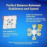 GAN 356R S,3x3 Speed Cube 356RS Magic Cube Professional Puzzle Cube Ultra Durable and Flexible for Kid&Adults,Non-Magnetic(Stickerless） - Image 5