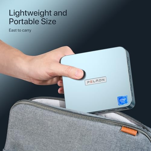 Image of PELADN Mini PC, Intel N97(up to 3.4GHz),16GB DDR4 /512GB SSD,Type-C /Dual HDMI,Mini Desktop Computer,4K /60Hz Triple-Display USB3.2 /BT4.2 /WiFi5 Mini Computers for Home Business