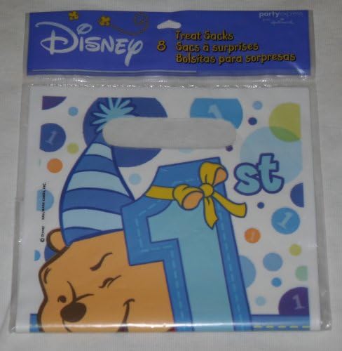Pooh's First Birthday Boy Treat Sacks, 8ct