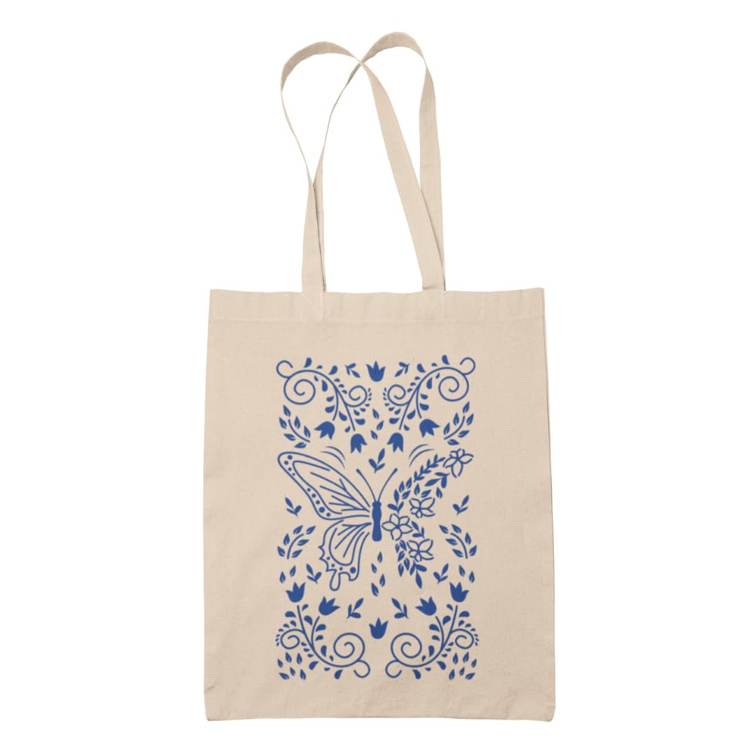 Lappen FashionReusable Tote Bag I Organic Cotton Multi-Purpose Bags I Washable, Eco-Friendly, Light Weight I Printed Shoulder Bag for Shopping, Grocery, Travel, Beach, Women