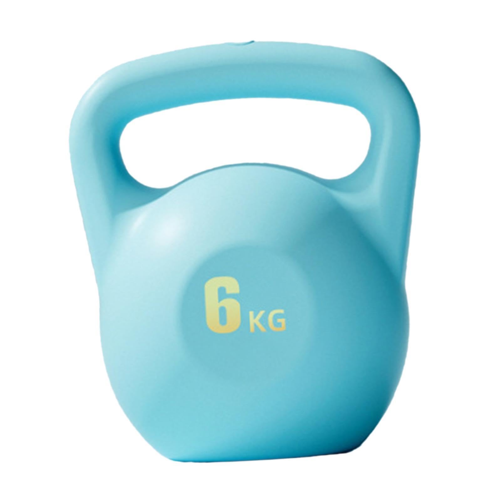 Kettlebell Autoriempito per Fitness Ed Esercizi a Casa, Blu 6 kg