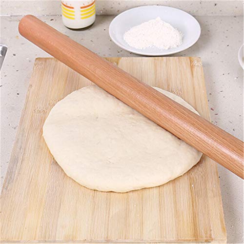 Rodillo de Madera para Hornear Pasteles, Fondant, Galletas, Fideos, Galletas, Rodillo/Rodillo para Pasteles de Cocina, Herramienta para Hornear (Color: 40 x 2,6 cm) (30 x 2,6 cm)
