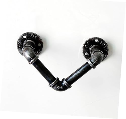 Miniatura 6 de Cabilock Wall Mounted Retro Iron Art Water Pipe Rack Industrial Style Towel Bar for Bar Wall Decoration Easy to Install Hanging Ornaments Rustic