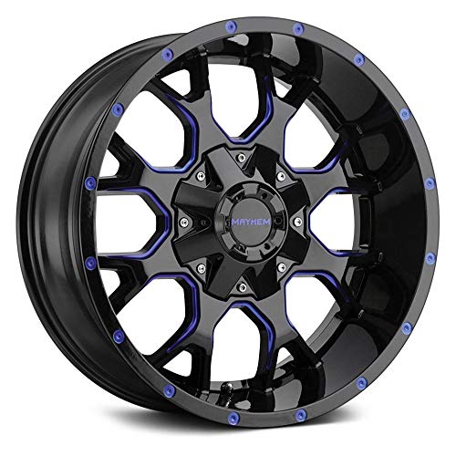 Mayhem Warrior 17x9 18 Black Blue