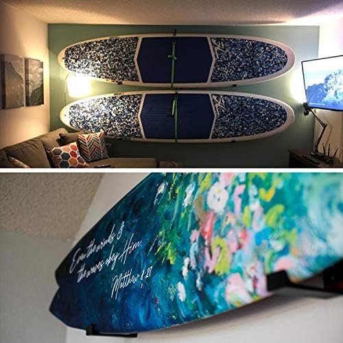 REDCAMP Surfboard Display Wall Rack, Sup Rack Surfing Board Wall Mount Storage Holder Surf Paddle Surf Board Hanger