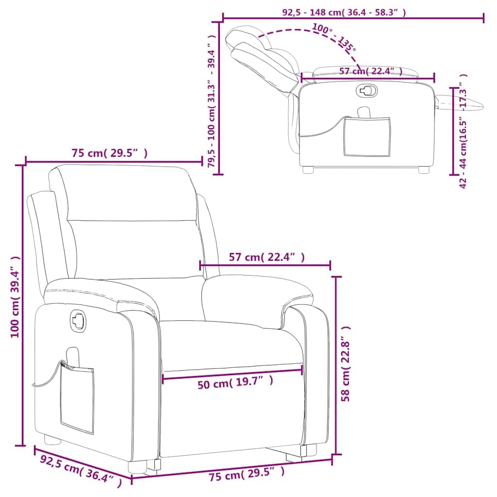 Massagesessel mit Aufstehhilfe Schwarz Samt, Relaxsessel mit elektrischer Hebefunktion, ergonomischer Komfort, modernes Design, Lounge, mit Massagefunktion für Wohnzimmer Büro