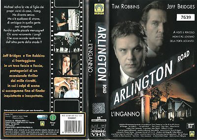 Cassette video VHS Arlington Road thriller psychologique rare pour collectionneur