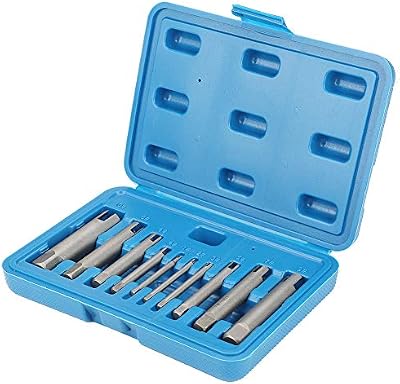 💎 86% MEGA DEAL! Ensemble D’extracteurs de Tarauds à 4 Flûtes, Ensemble D’extracteurs de Tarauds à Vis Dénudés en Acier à Grande Vitesse HSS, Ensemble D’extracteurs de Boulons à Tête Cassée(10Pcs)