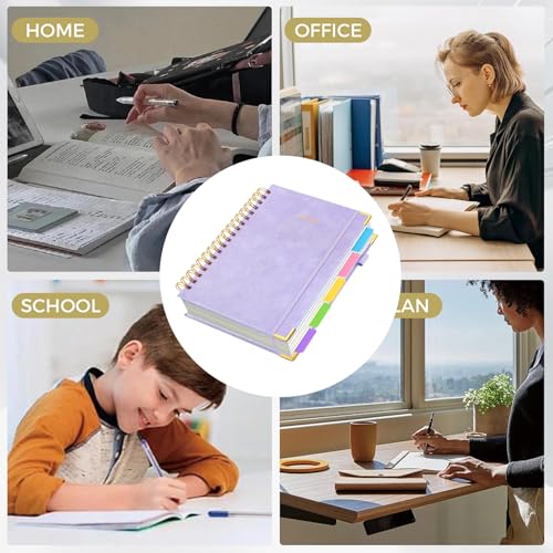 Notebook spiral con divisores extraíbles para escritos funciones de maestros y alumnos 6