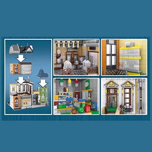 BAXT Architektur ModellBausatz, 3- Schichten Spielwarenladen Platz Street View Haus Bausteine Modular Building, 5477… – Bild 5
