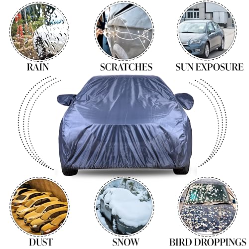 Image of Autofact Premium Car Cover for Elite i20 2015-2019 | All Weather Water-Resistant Full Body Car Cover | Light-Weight Triple-Stitched Outdoor Shield with UV Protection, Dustproof & Heat-Resistant