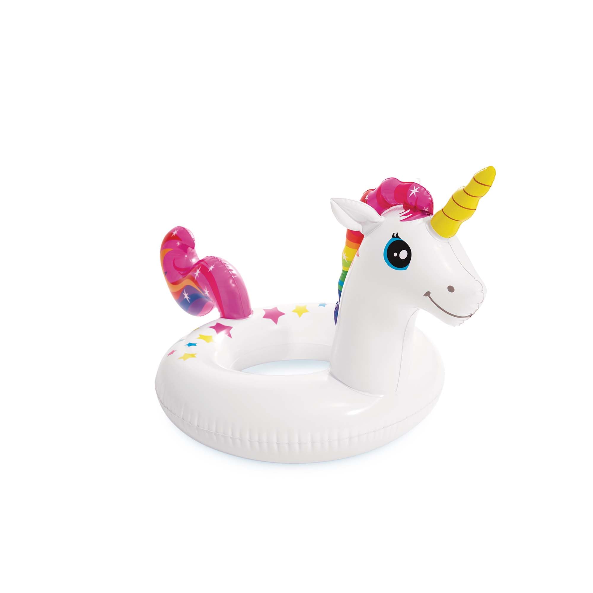 Intex Große Tierringe, unaufgeblasene Größe: 1,07 m x 58 cm (Einhorn), 86 cm x 58 cm (Llama), 81 cm x 58 cm (Dinosaurier) (59221NP)
