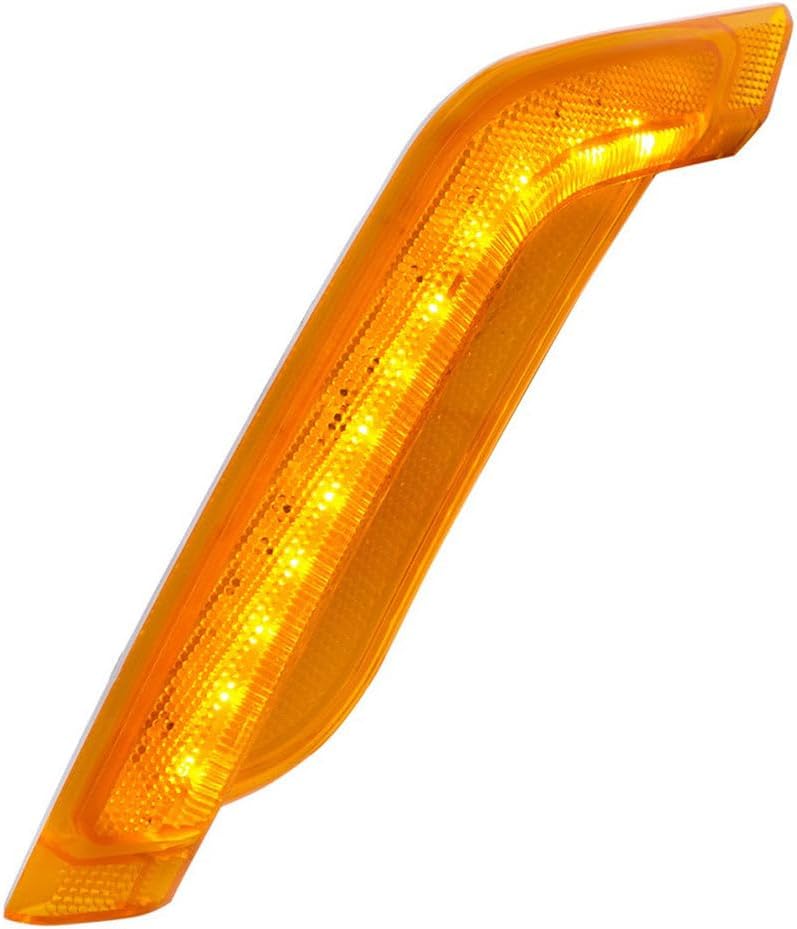 United Pacific 36396 Turn Signal Light, RH, 12 Amber LED, Amber Lens, for 2014-2019 Peterbilt 579/2011-2019 Peterbilt 587