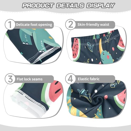 Bolaz Toddler Girls Leggings Printed Yoga Pants Leggings Dinosaur Watermelon for Kids3